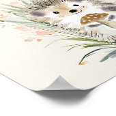 Kleine Schritte durch Waldwunder Poster (Ecke)