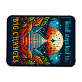 Kleine Schritte führen zu großen Veränderungen Magnet (Horizontal)