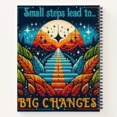 Kleine Schritte führen zu großen Veränderungen Notizblock (Rückseite)