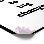 Kleine Schritte führen zu großen Veränderungen, Zi Poster (Ecke)