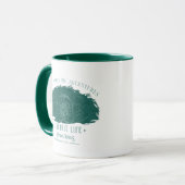 Kleine Schritte, große Abenteuer - Ein Hobbit-Lebe Tasse (Vorderseite Links)