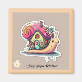 "Kleine Schritte, große Freude" Magnet (Vorne)