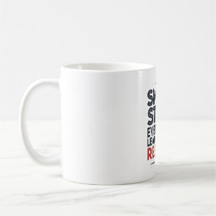 Kleine Schritte jeden Tag führen – Motivationszita Kaffeetasse