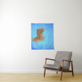 "Kleine Schritte nach vorn" Corgi Inspiration Wandteppich (Beispiel)