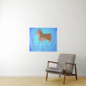 "Kleine Schritte nach vorn" Corgi Inspiration Wandteppich (Beispiel (Horizontal))