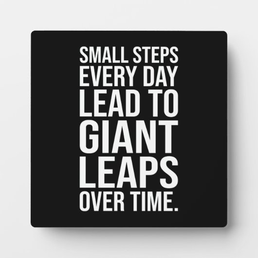 Kleine Schritte zu Riesenschritten - Erfolg Motivi Fotoplatte (Vorderseite)