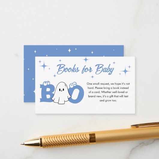 Kleine Schuhputzbücher für Baby Begleitkarte (Vorderseite/Rückseite Beispiel)