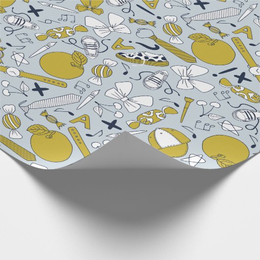 Kleine Schulabende Geschenkpapier (Ecke)