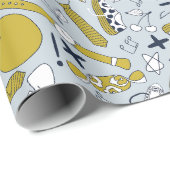 Kleine Schulabende Geschenkpapier (Rolleneckpunkt)