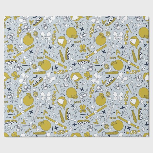 Kleine Schulabende Geschenkpapier (Saum)