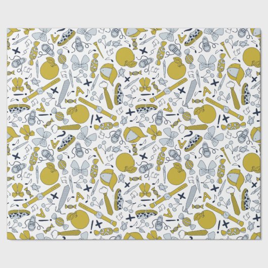 Kleine Schulabende Geschenkpapier (Saum)