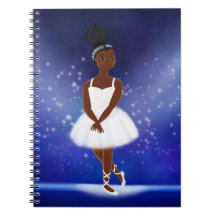 Kleine schwarze Ballerina Notizbuch