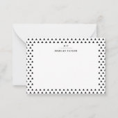 Kleine schwarze Dreiecke Personalisierte Mitteilun Mitteilungskarte (Vorderseite)