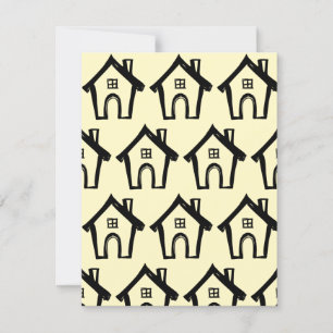 Kleine schwarze Häuser, wir haben gelbe Karten ver