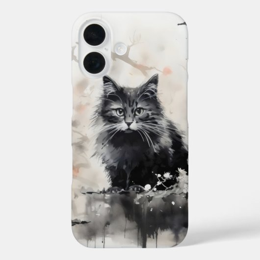 Kleine schwarze Katzenfarbe Case-Mate iPhone Hülle (Rückseite)