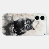 Kleine schwarze Katzenfarbe Case-Mate iPhone Hülle (Rückseite (Horizontal))