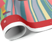 Kleine schwarze Mädchen zu Weihnachten Geschenkpapier (Rolleneckpunkt)