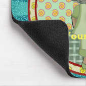 Kleine schwarze Mädchenschwester Mousepad (Ecke)