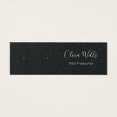 Kleine schwarze Stuhleroden Schmuckkarte (Vorderseite)