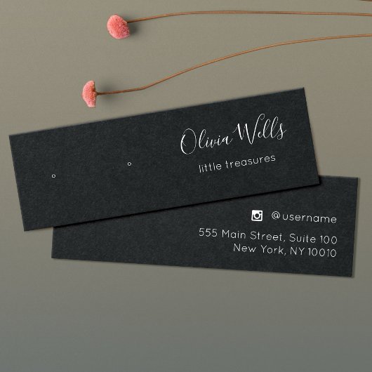 Kleine schwarze Stuhleroden Schmuckkarte