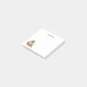 Kleine schwarzgezegelte Prairie-HundHinweistafeln Post-it Klebezettel (angewinkelt)