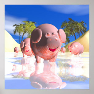 Kleine Schweine Poster