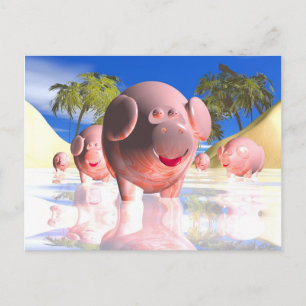 Kleine Schweine Postkarte