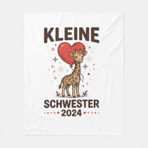 Kleine Schwester 2024 Niedliche Giraffen-Schwester Fleecedecke