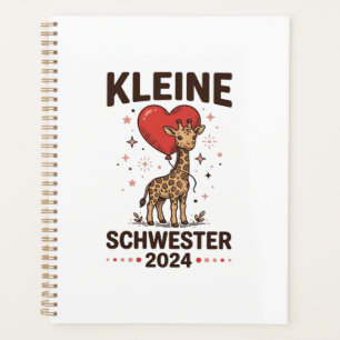 Kleine Schwester 2024 Niedliche Giraffen-Schwester Planer