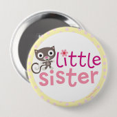 kleine Schwester-Abzeichen/Knopf Button (Vorne & Hinten)