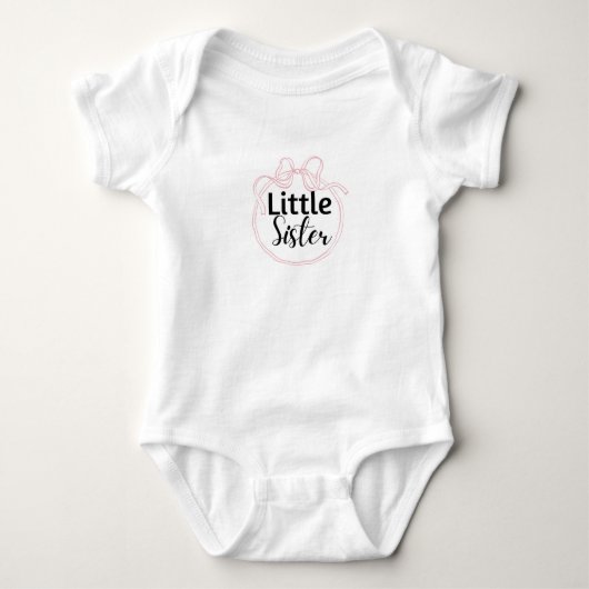Kleine Schwester Baby Strampler (Vorderseite)