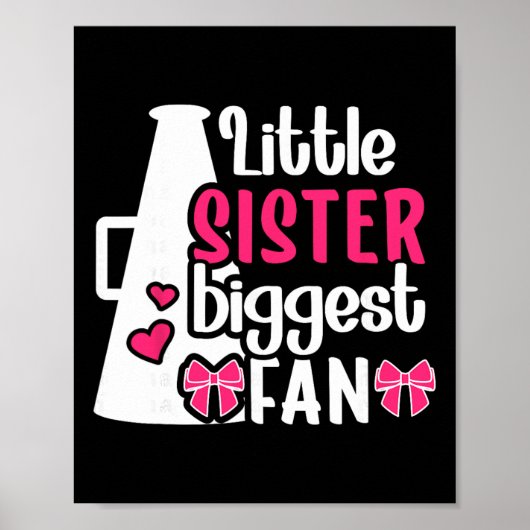 Kleine Schwester Cheer Schwester einer Cheerleader Poster (Vorne)