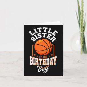 Kleine Schwester des Geburtstags Boy Bysketbyll Th Karte