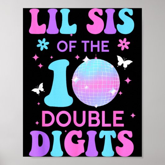 Kleine Schwester des Geburtstagsmädchens Doppelte Poster (Vorne)