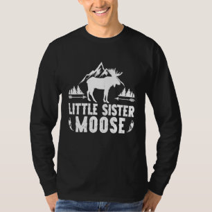 Kleine Schwester-Elch-Passende Familien-Camping-Wa T-Shirt
