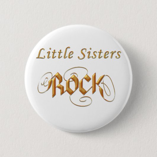 Kleine Schwester-Felsen-Art Button (Vorderseite)