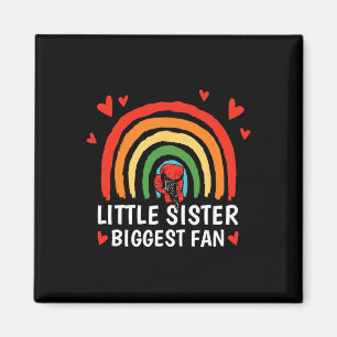 Kleine Schwester größter Fan, Boxen Mädchen Kleink Magnet