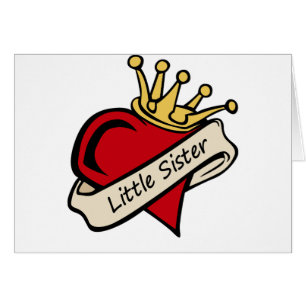 Kleine Schwester-Herz-Tätowierung