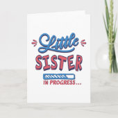 Kleine Schwester im Gange Karte (Vorderseite)