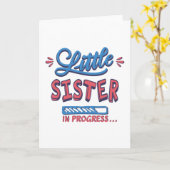 Kleine Schwester im Gange Karte (Gelbe Blume)