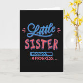 Kleine Schwester im Gange Karte (Gelbe Blume)