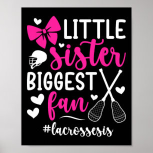 Kleine Schwester Lacrosse Schwester eines Lacrosse Poster