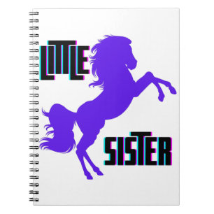 Kleine Schwester Lila Pony Notizblock