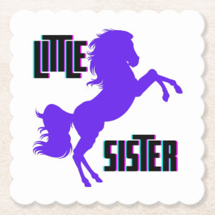 Kleine Schwester Lila Pony Untersetzer