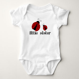 Kleine Schwester-Marienkäfer Baby Strampler