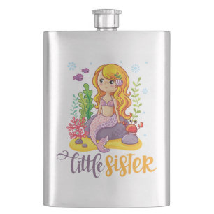 Kleine Schwester 🧜♀️ Meerjungfrau Flachmann