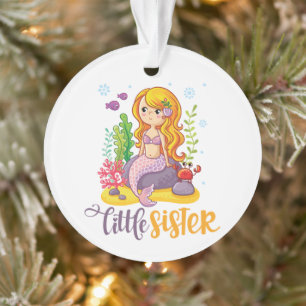 Kleine Schwester 🧜♀️ Meerjungfrau Ornament