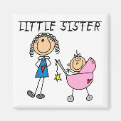 Kleine Schwester mit großen Sis-Hemden Magnet (Vorne)