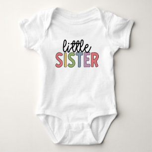 Kleine Schwester Niedlich Matching Geschwister Bab Baby Strampler