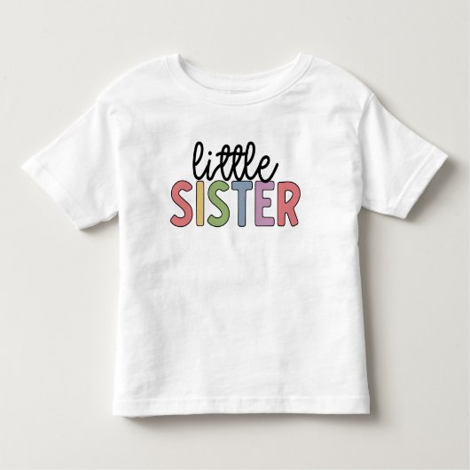 Kleine Schwester Niedlich Matching Geschwister Bab Kleinkind T-shirt (Vorderseite)